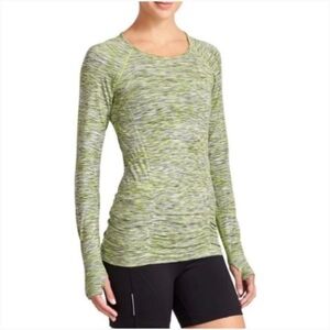Athleta long sleeve fastest track space dye top size S